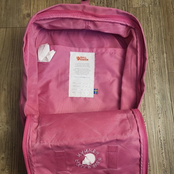 NWT.26.Fjallraven Re-kanken Water Resistant Backpack in Pink Rose women-Girls@24 - Picture 9 of 9